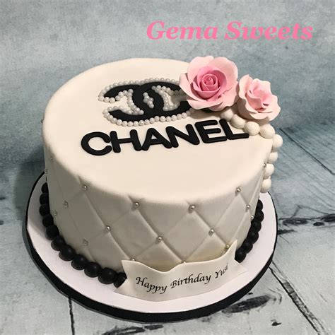 chanel themed birthday cake